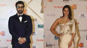 Ranbir Kapoor and Alia Bhatt at Filmfare Awards 2024