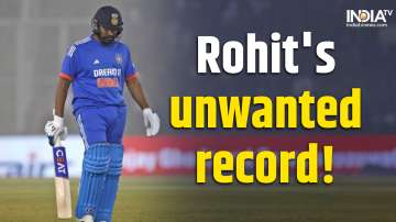Rohit Sharma run out ind vs afg