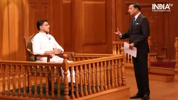 Congress leader Sachin Pilot in Aap Ki Adalat