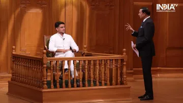 Congress leader Sachin Pilot in Aap Ki Adalat