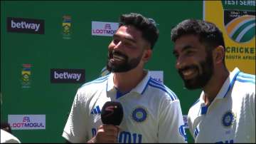 Indian pacers Mohammed Siraj and Jasprit Bumrah