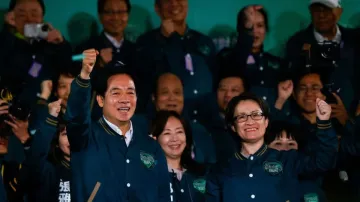 Taiwan President-elect Lai Ching-te, of Democratic Progressive Party's (DPP) and his running mate Hs