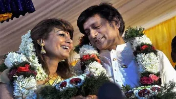 Sunanda Pushkar with Shashi Tharoor