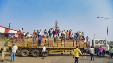 truckers' strike, truck drivers' protest, 