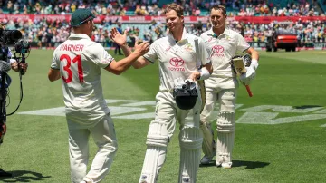 David Warner and Steve Smith after the third Test vs Pakistan.