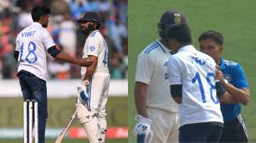 Rohit Sharma was surprised by a fan who came running to touch his feet on Day 1 of the India vs England Test