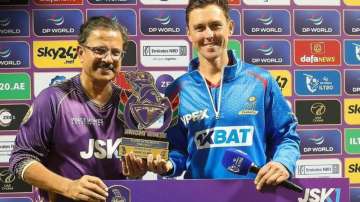 Venky Mysore (left) and Trent Boult (right).
