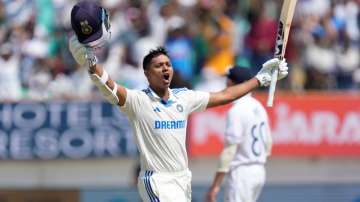 Yashasvi Jaiswal slammed his consecutive double century against England in the third Test in Rajkot