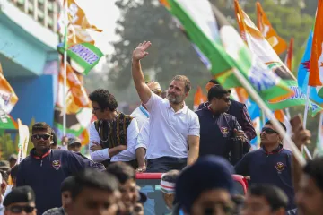 Rahul Gandhi during his Bharat Jodo Nyay Yatra in Odisha