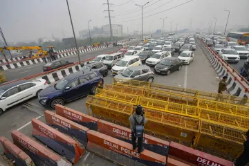 Massive traffic due to farmer protests