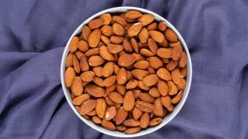 eating almonds