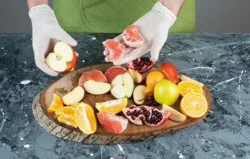 leftover chopped fruits