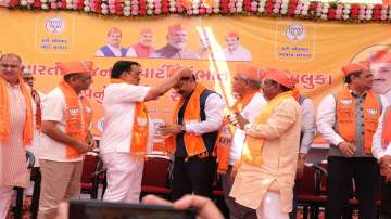 gujarat news, gujarat politics, Chirag Patel joins BJP, Gujarat Former Congress MLA Chirag Patel joi