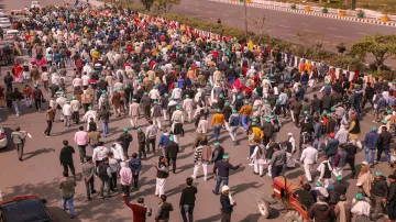 Protesting farmers