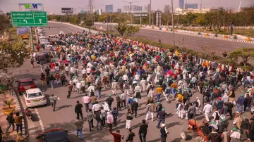 Farmers protest, protest by farmers, Farmers protest in Delhi-Noida