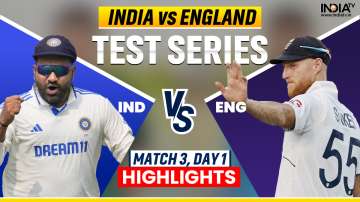 India vs England 3rd Test day 1.