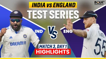 India vs England 3rd Test day 1.