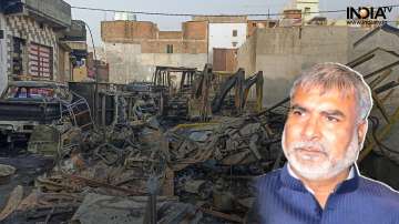 Haldwani: Charred remains of vehicles lie by the side of a road following incidents of violence after the demolition of an illegally built madrasa, in Haldwani. Abdul Malik (inset)