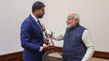 Rohan Bopanna with PM Narendra Modi
