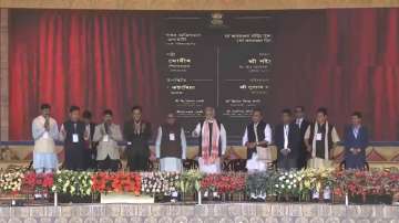 Prime Minister Narendra Modi inaugurates several development projects