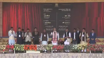 Prime Minister Narendra Modi inaugurates several development projects