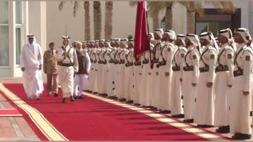 PM Narendra Modi receives ceremonial welcome in Doha