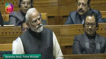 PM Narendra Modi in Lok Sabha