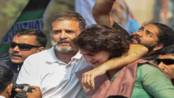 Congress leaders Rahul Gandhi and Priyanka Gandhi Vadra