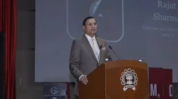 IIT Bombay E-Summit 2024, India TV Editor in Chief Rajat Sharma, Rajat Sharma attends IIT Bombay E S