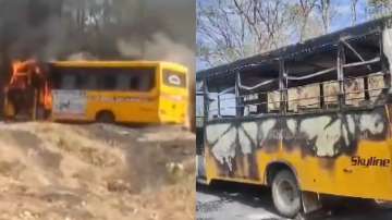 School bus fire Gujarat, Gujarat, Valsad, Students, teachers