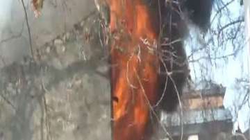 Fire breaks out at MLA hostel in Srinagar.