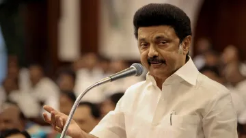 Tamil Nadu Chief Minister M.K. Stalin speaks during the TN Assembly session in Chennai.