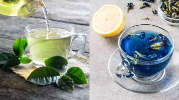 Green and Butterfly pea Tea