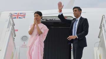 UK PM Rishi Sunak with his wife Akshata Narayana Murty
