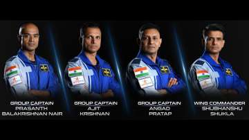 The four astronauts for Gaganyaan