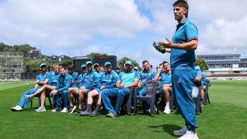 Mitchell Marsh with the Australian team.