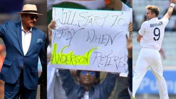 Ravi Shastri came up with a hilarious response to fan's poster about James Anderson during the fourth IND vs ENG Test