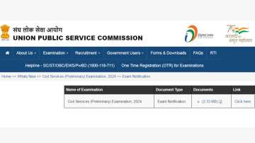 UPSC Civil Services CSE Prelims Notification 2024 released, apply now at upsc.gov.in