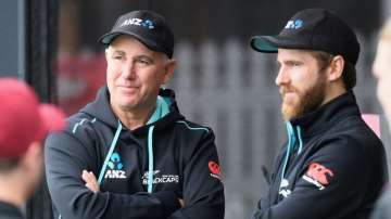 Kane Williamson and Gary Stead will be hoping for another good show for New Zealand in the T20 World Cup