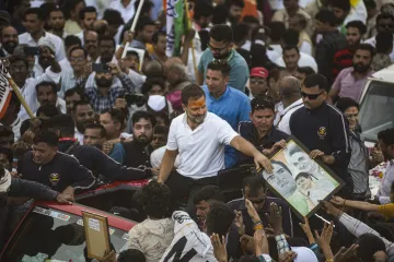 Rahul Gandhi during Bharat Jodo Nyay Yatra