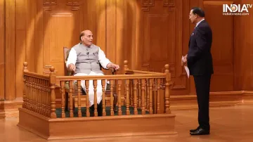 Union Defence Minister Rajnath Singh in Aap Ki Adalat