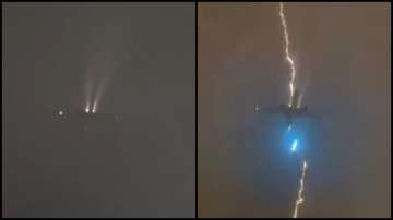 Air Canada, lightning strikes plane