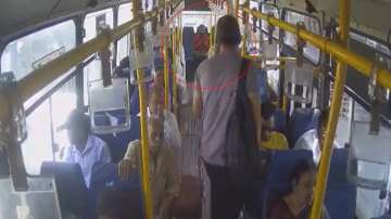 CCTV shows Bengaluru cafe blast suspect seen boarding a bus on day incident occurred.