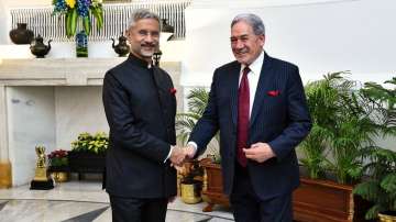 External affairs minister S. Jaishankar with deputy prime minister and foreign minister of New Zeala