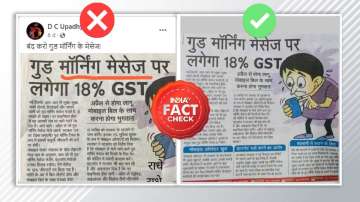FACT CHECK: 18% GST will not be charged on sending 'Good Morning' message, news turns out to be satire