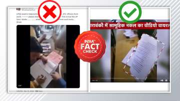 A screenshot of a misleading video circulates showing mass cheating in Uttar Pradesh.