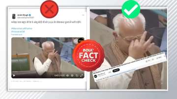 FACT CHECK: Did Manohar Lal Khattar start crying while resigning?