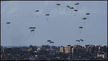 Israel Hamas war, aid airdrops, people killed, parachute