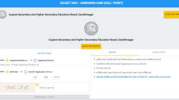 GUJCET admit card 2024 download link