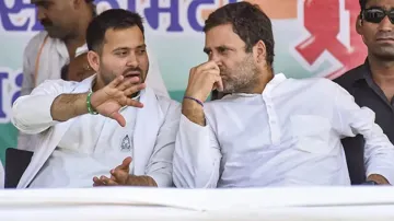 Tejashwi Yadav and Rahul Gandhi